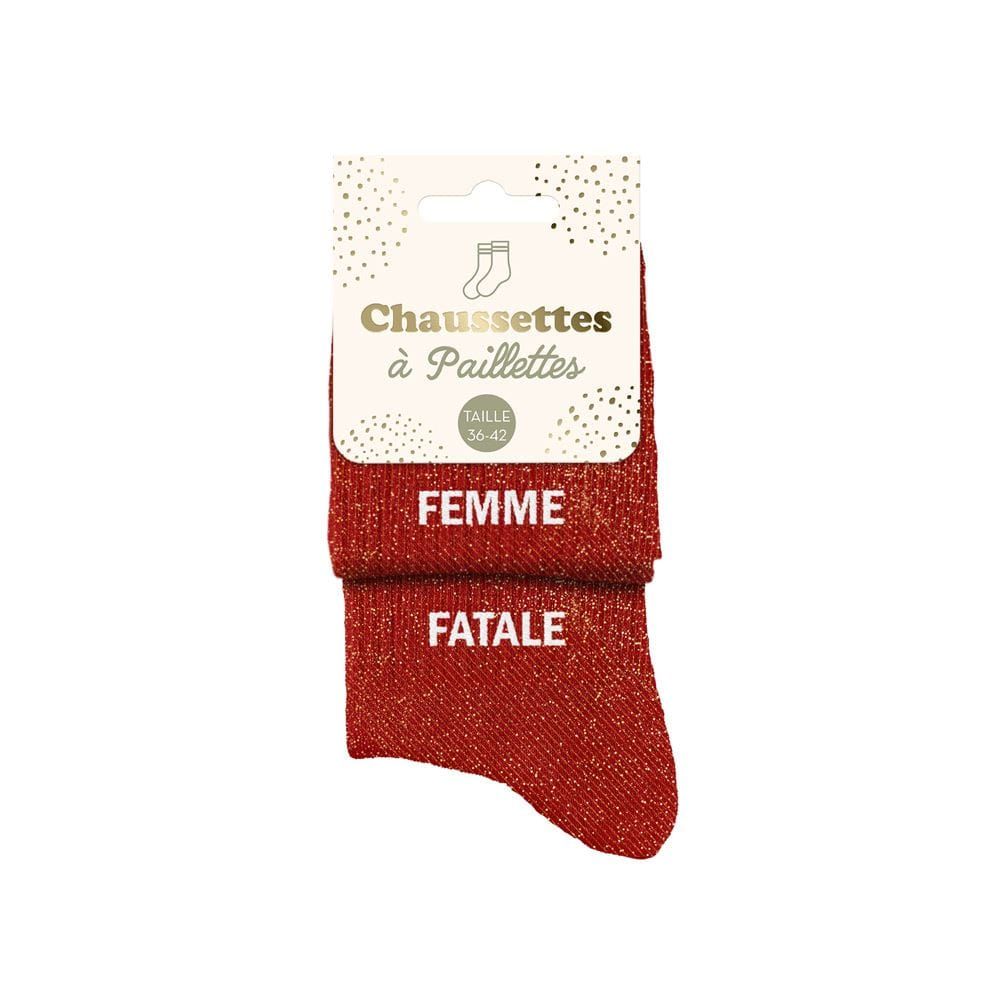 Chaussettes Paillettes Femme Fatale – Image 2