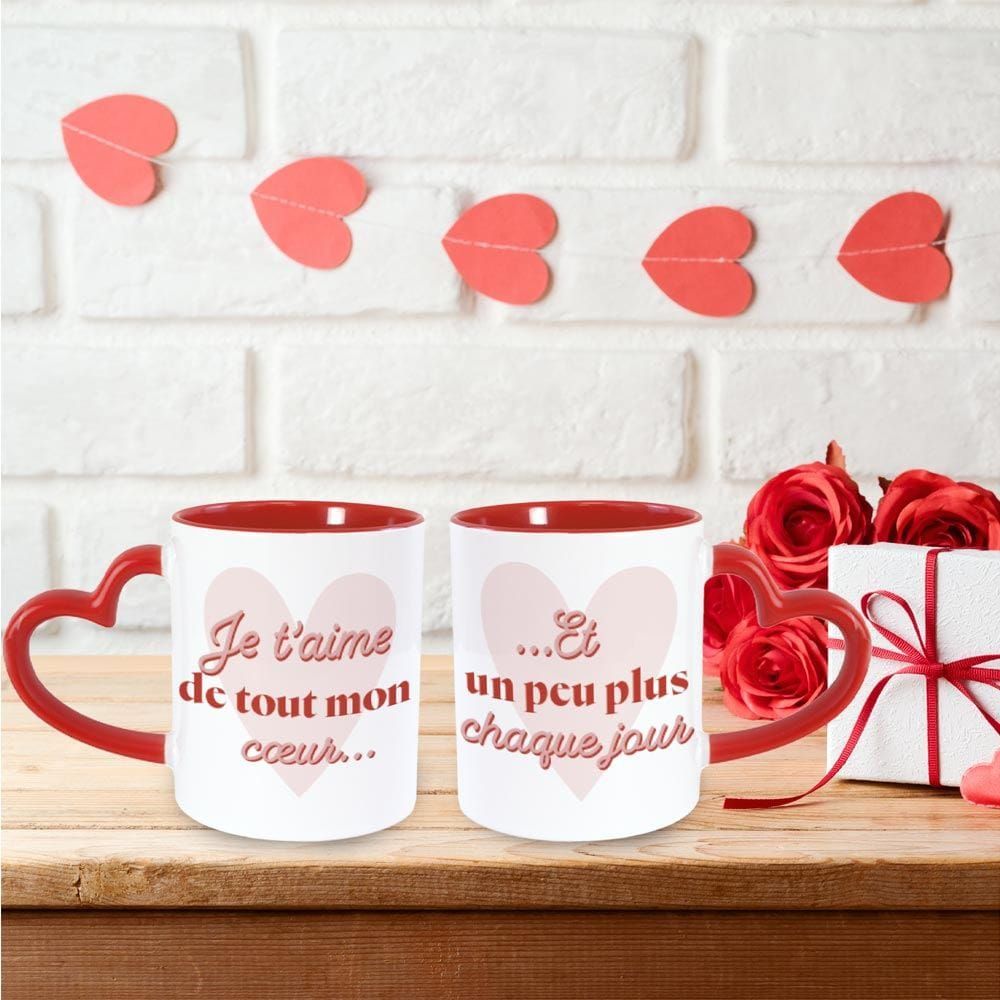 Coffret Duo Mugs Saint-Valentin