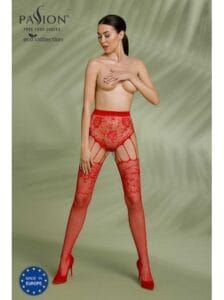 Collant Ouvert – Rouge