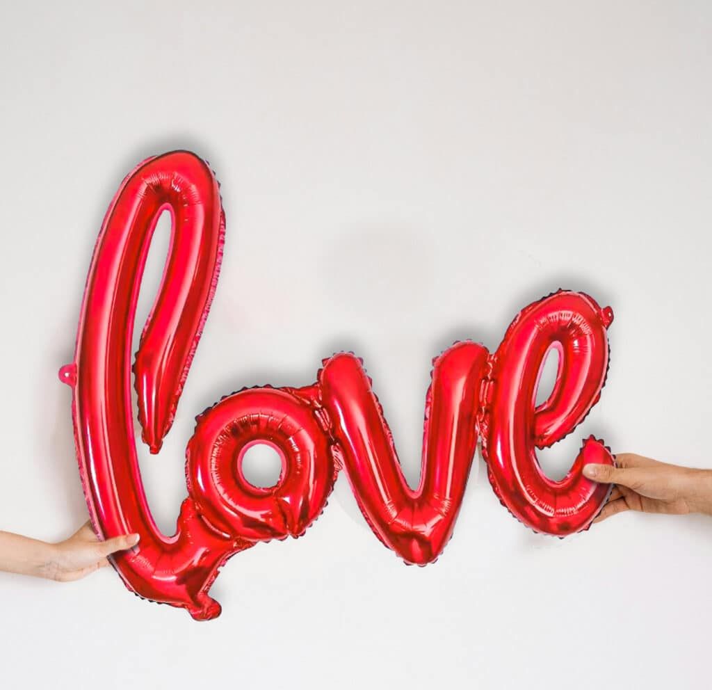 Ballon Aluminium « LOVE » Rouge – XL