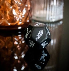 Dé Érotique 12 Faces – Noir