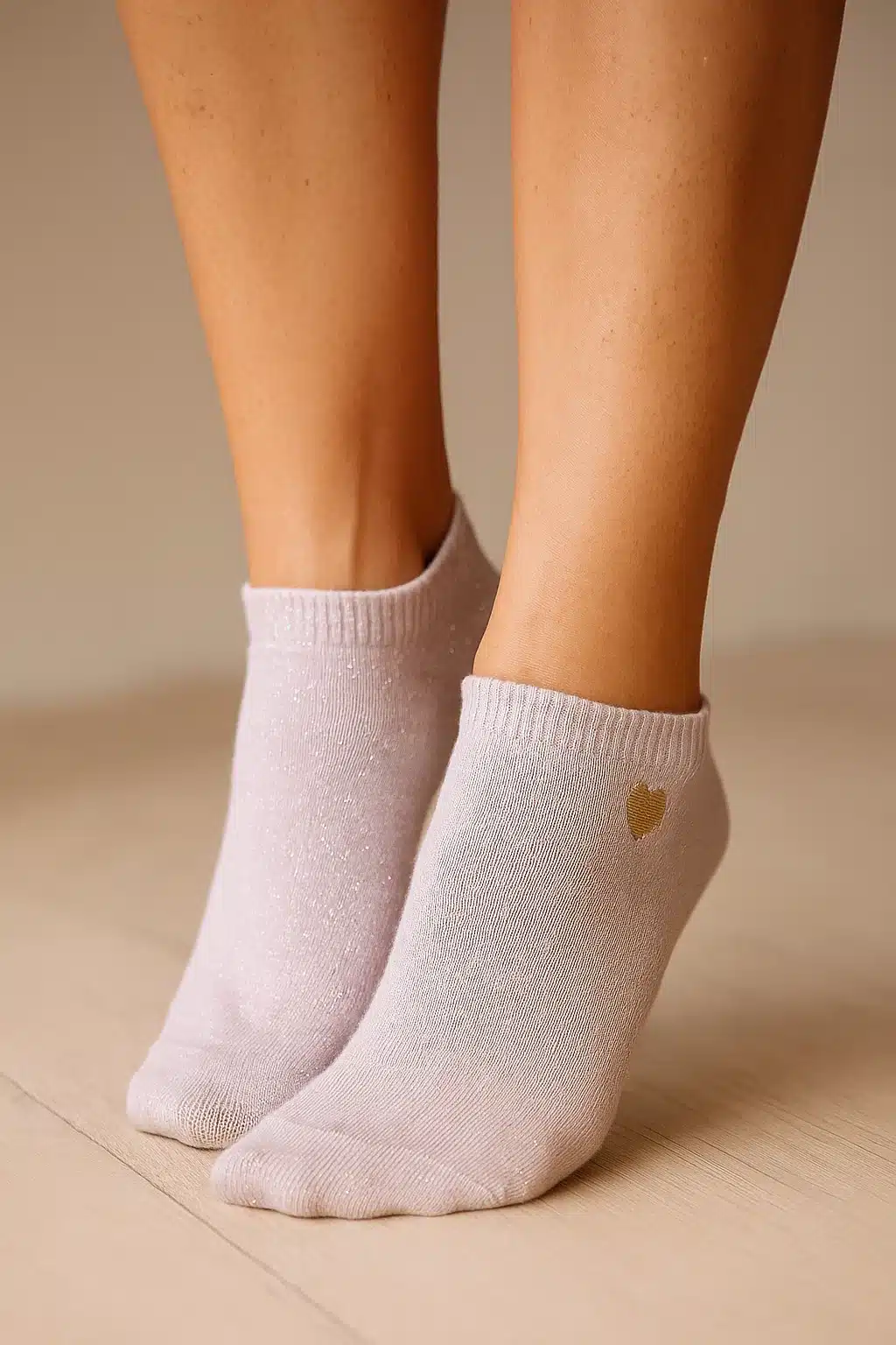 socquette paillettes roses