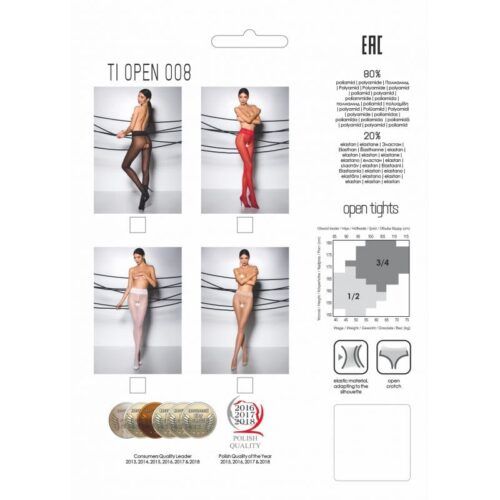 Collants rouges ouverts avec dentelle à la taille, élégants et sexy pour sublimer les courbes féminines