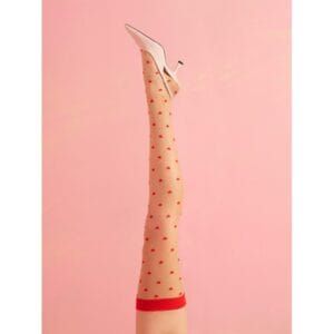 Bas Love Booster – coeurs rouges