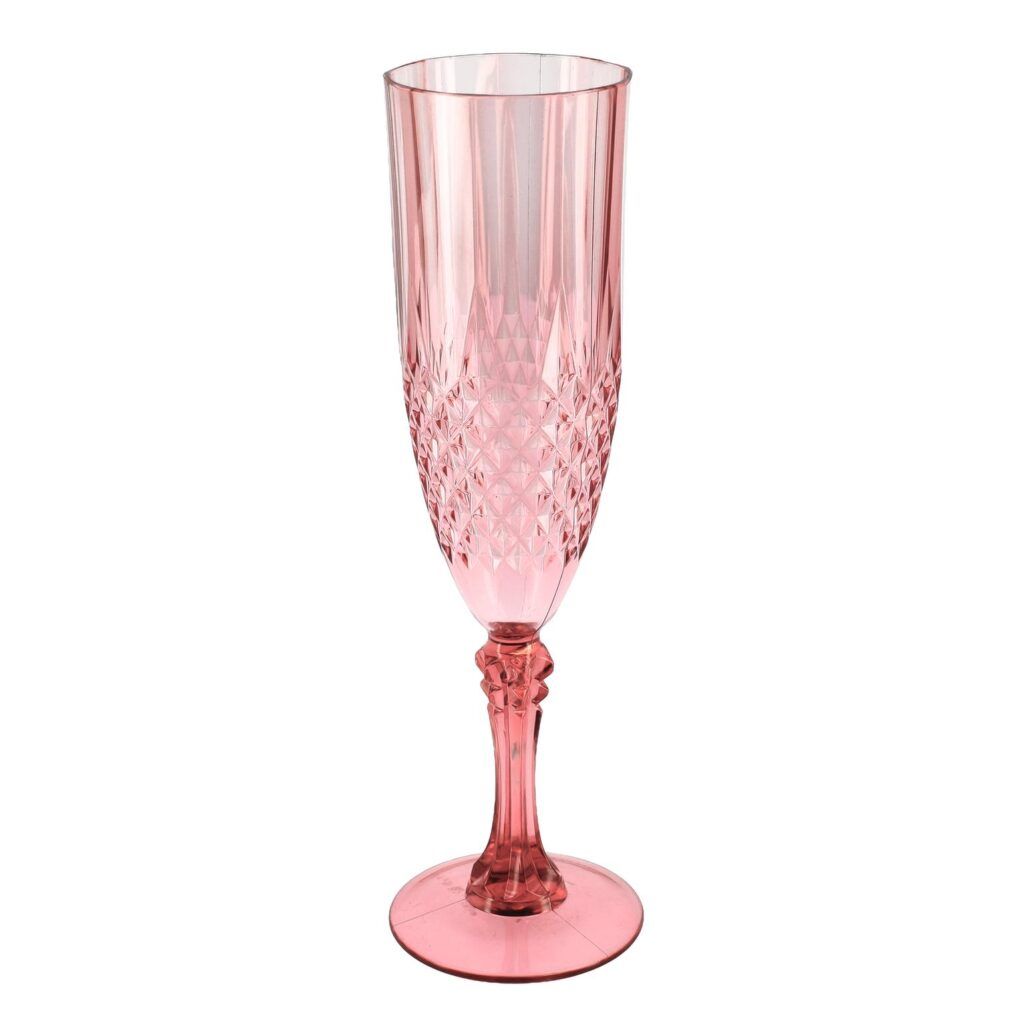 Flûte Réutilisable Rose – Aspect Cristal