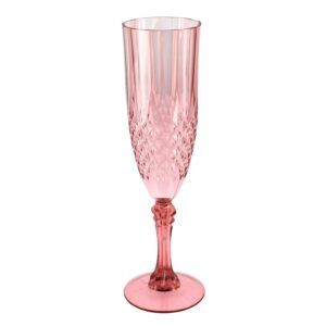 Flûte Réutilisable Rose – Aspect Cristal