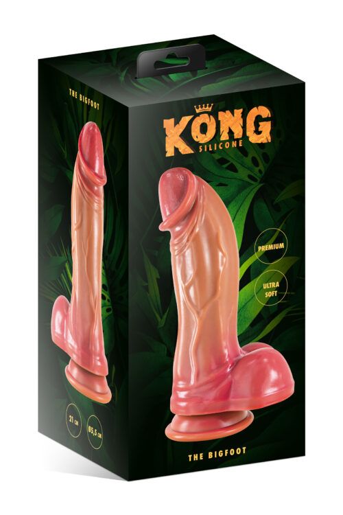 Packaging Gode The Bigfoot Kong Silicone – silicone médical et ventouse