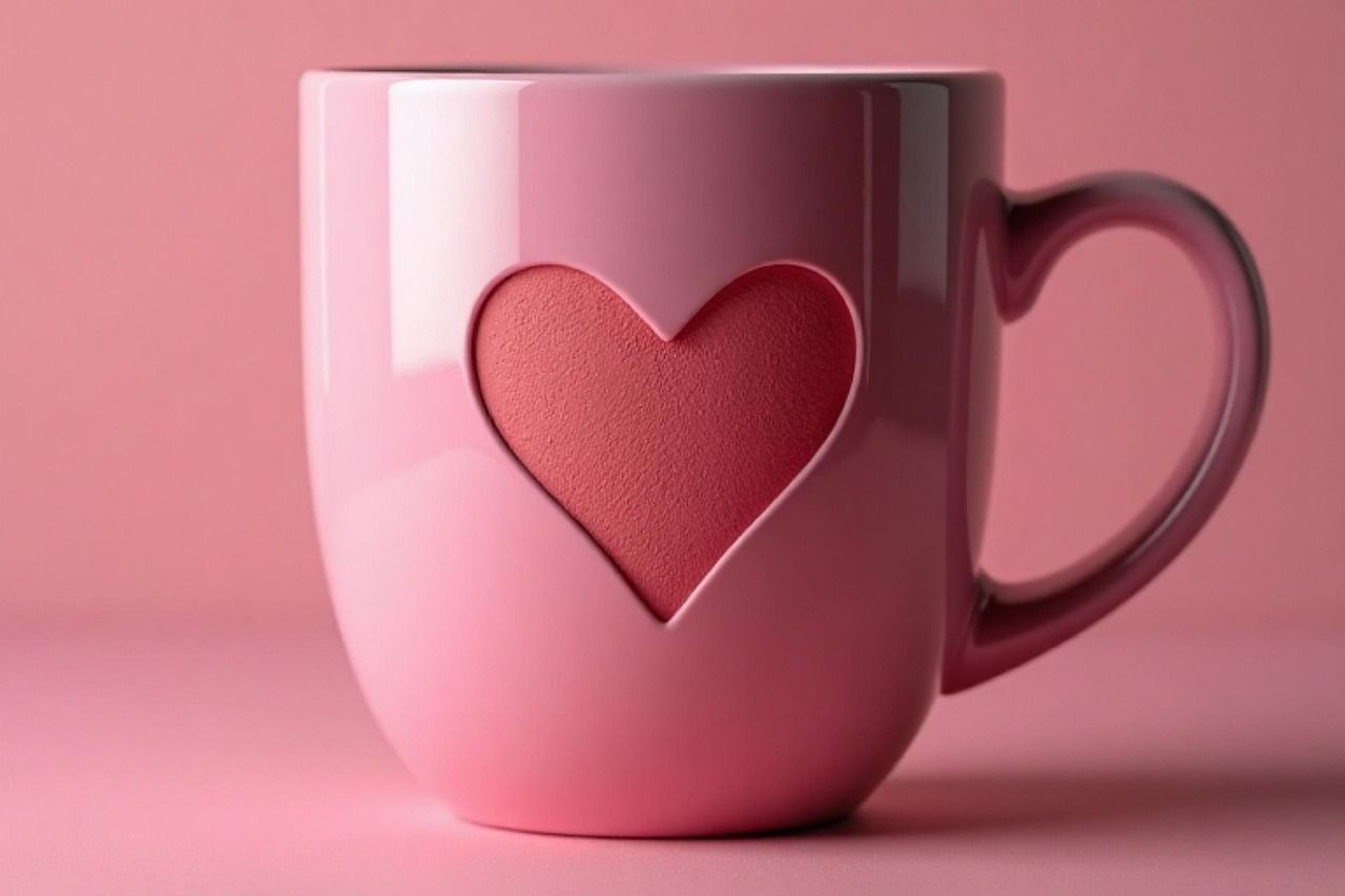 Mug de Noël tenu entre les mains pendant l’hiver