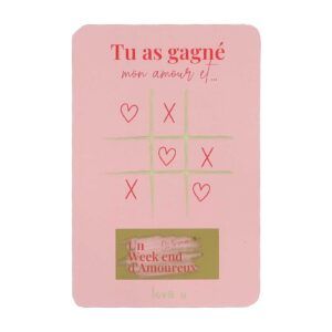 Jeu à gratter « Tu as gagné mon amour et… »