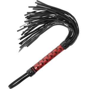 BEGME Red Edition — Martinet en cuir végétalien rouge et noir