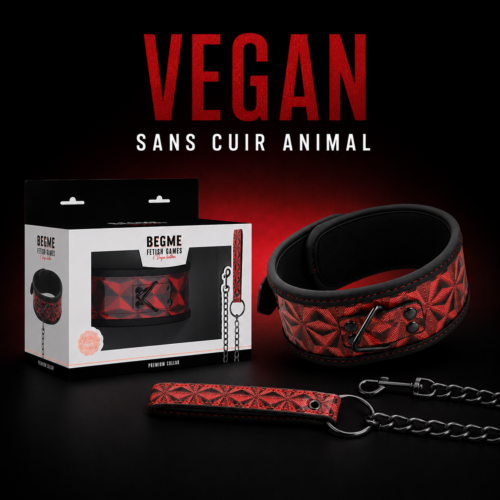Chaîne et sangle assortie du collier BEGME Red Edition