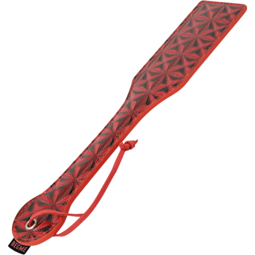 Paddle BEGME Red Edition rouge et noir en cuir végétalien