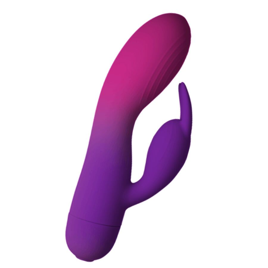 Vibromasseur Rabbit Glo-Girl Violet Rocks-Off — Double moteur