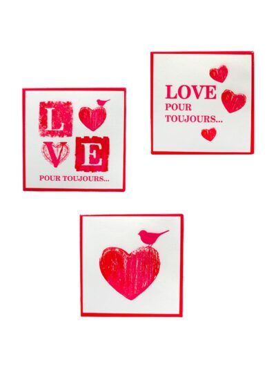 pack 3 magnets love