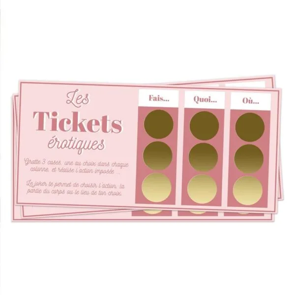 Tickets à gratter défis pour couple
