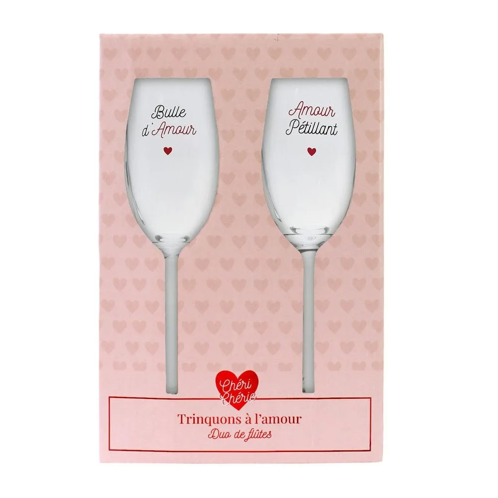 Coffret Duo Flûtes à Champagne