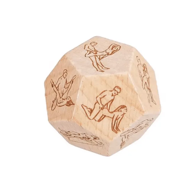 Dé de Positions en Bois jeu à deux sexy