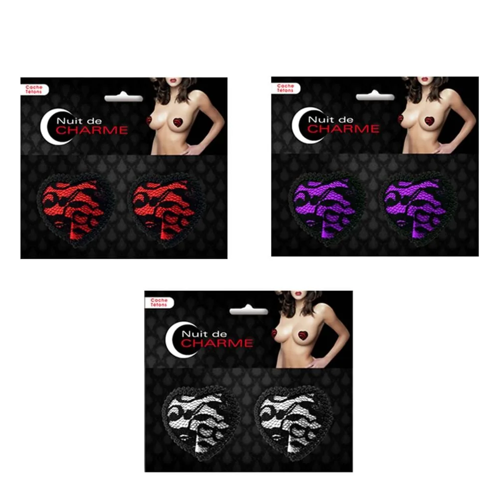 Cache-tétons Coeur