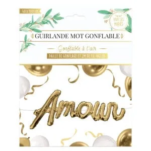 Guirlande ballons « AMOUR »