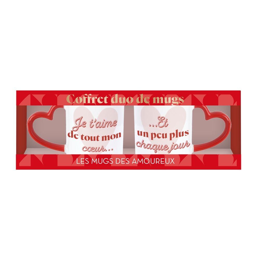 Coffret Duo Mugs Saint-Valentin