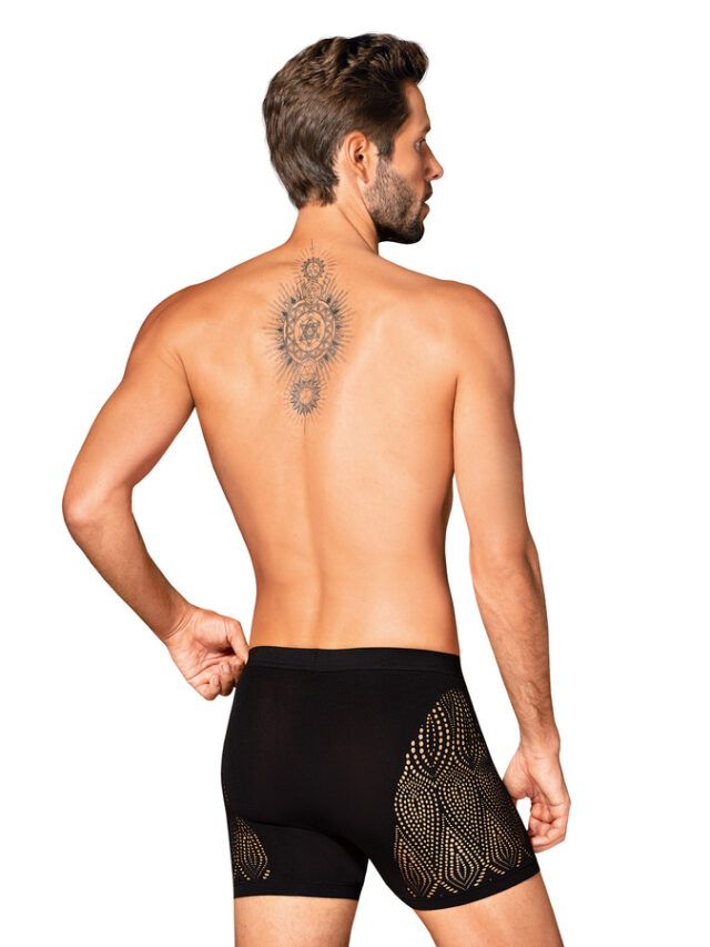 Boxer M103 noir – vue de dos, coupe ajustée