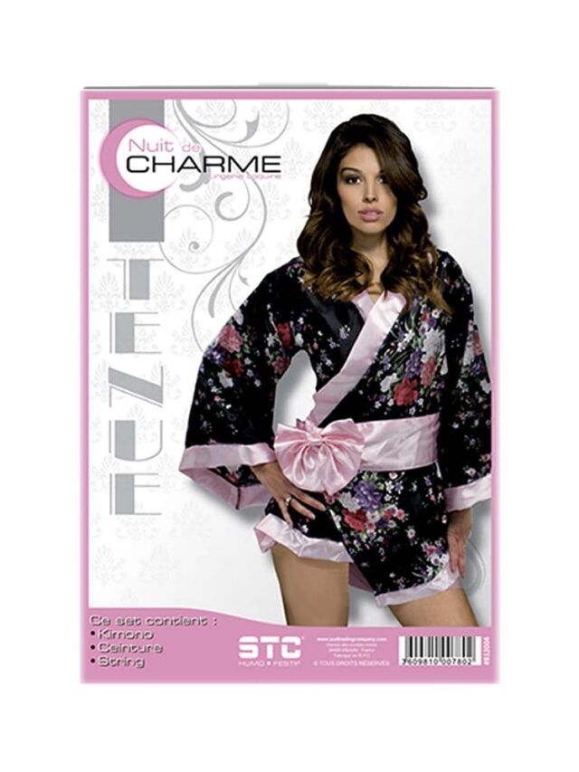 Tenue kimono noir RoseAndFly