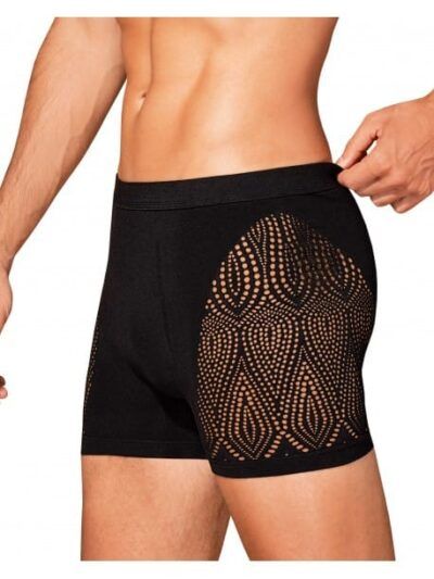 boxer noir obsessive homme RoseAndFly