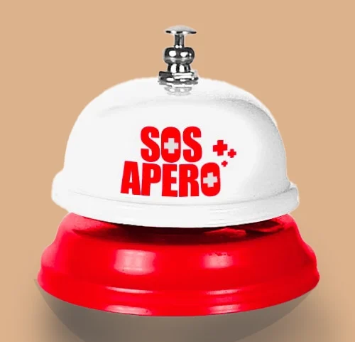 sonnette SOS apero humoristique RoseandFly