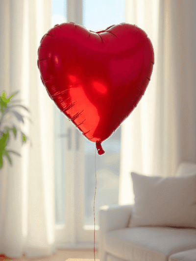 coeur rouge flotte RoseandFly