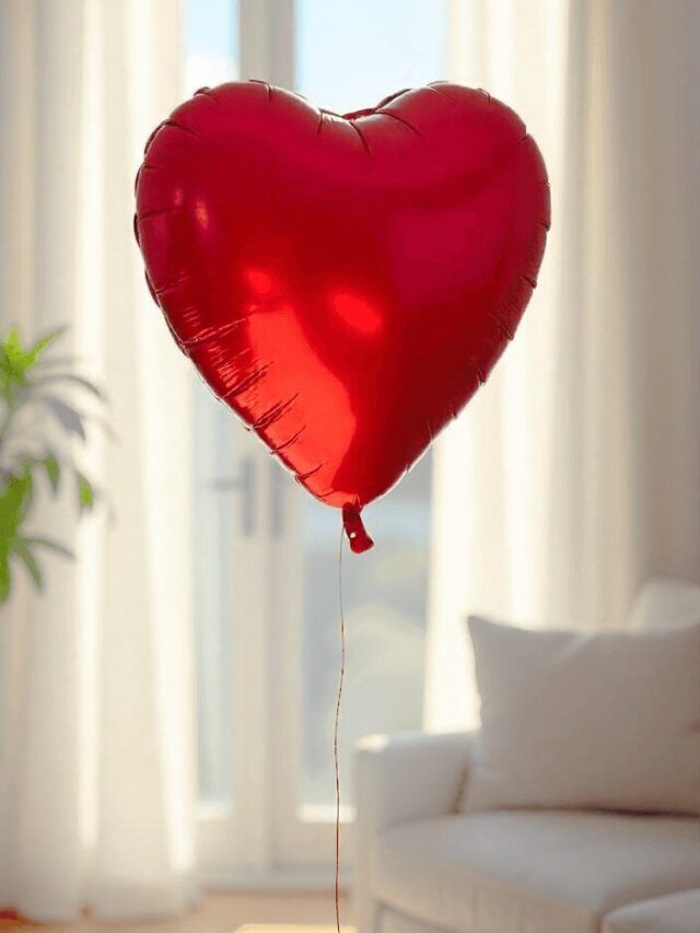 coeur rouge flotte RoseandFly