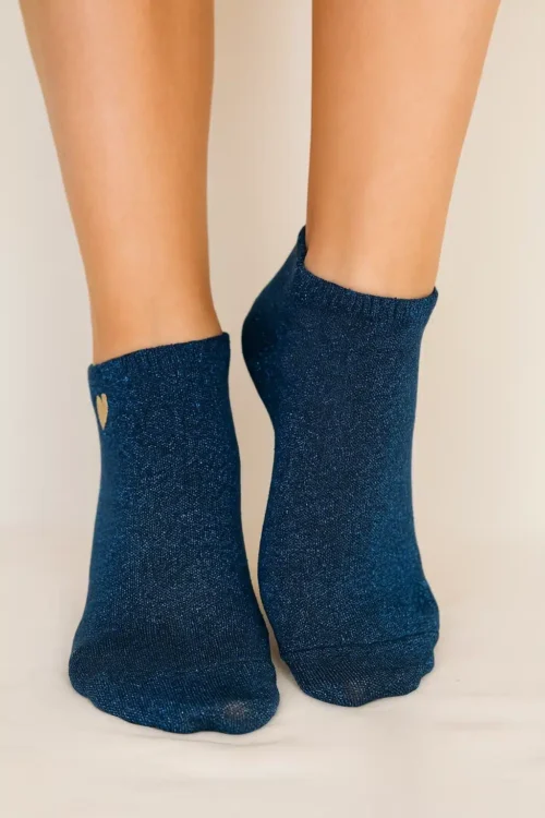 socquette bleue roseandfly lovestore