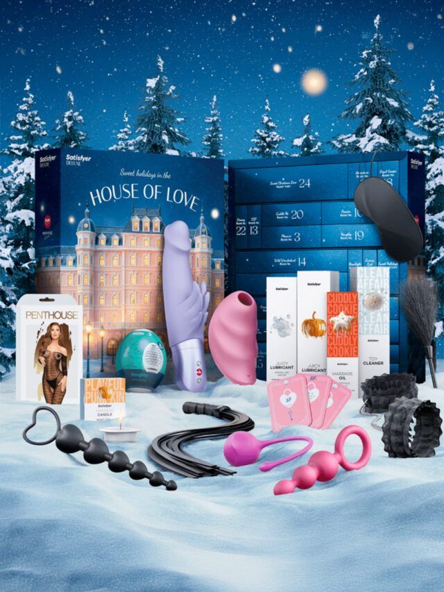 Calendrier de l’Avent Coquin Deluxe 2025 House of Love avec 24 surprises érotiques, sextoys Satisfyer et lingerie Penthouse