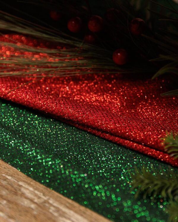 Chemin de table losanges et paillettes