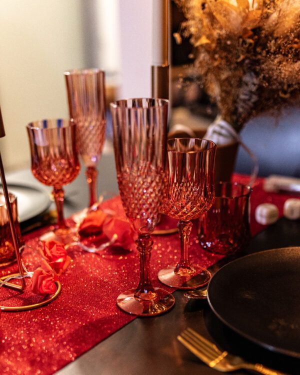 Chemin de table losanges et paillettes