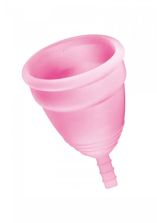 Coupe menstruelle Yoba Nature Santé en silicone médical, taille S,M et L, avec pochette satinée rose