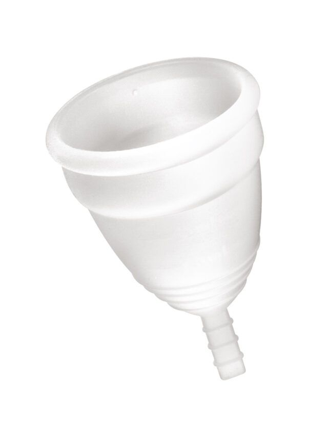 Coupe menstruelle Yoba Nature Santé en silicone médical, taille S,M et L, avec pochette satinée rose