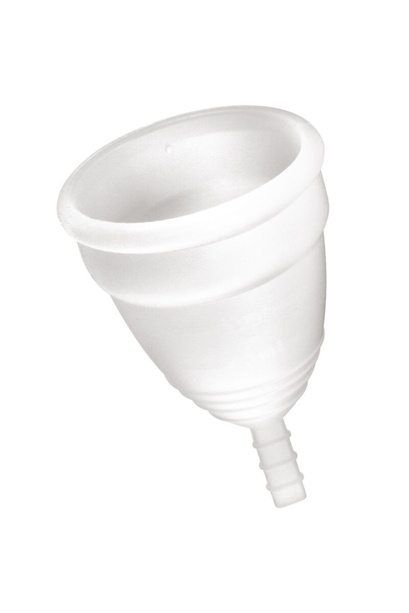 Coupe menstruelle Yoba Nature Santé en silicone médical, taille S,M et L, avec pochette satinée rose