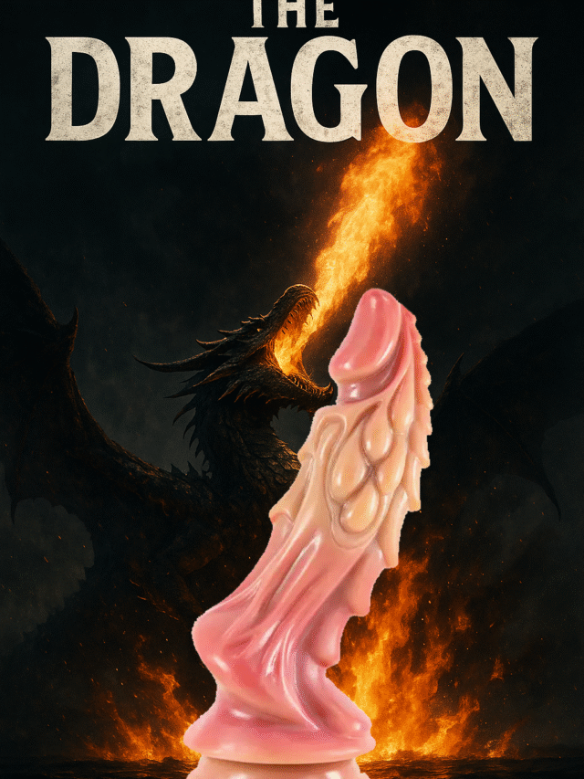 Gode The Dragon en silicone médical avec ventouse, design inspiré des créatures fantastiques, texture à reliefs pour sensations intenses. sextoy devant visuel Dragon