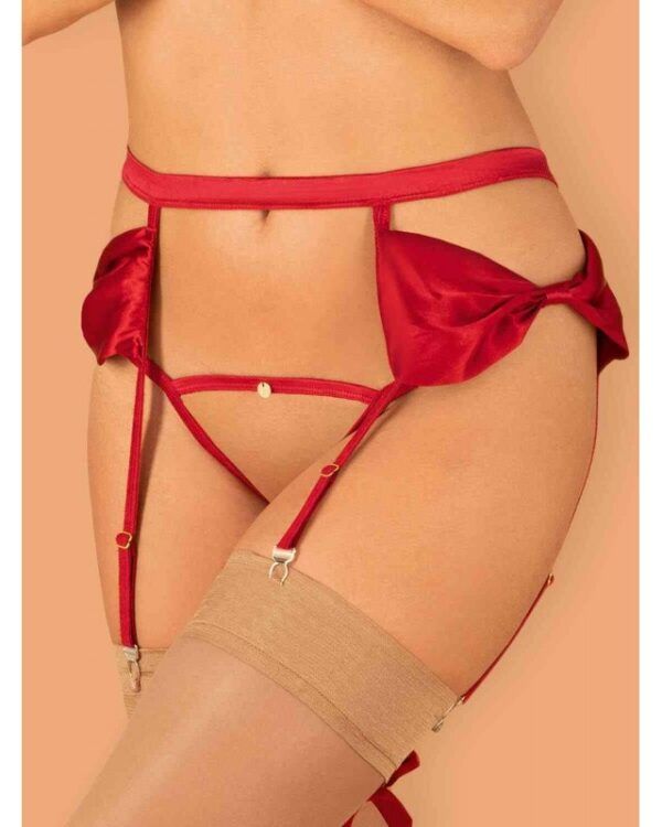 Porte-jarretelles Rubinesa – Rouge