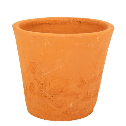 Pot Surabaya en terre cuite terracotta Ø13x11,5cm, pot décoratif naturel pour fleurs séchées ou décoration romantique