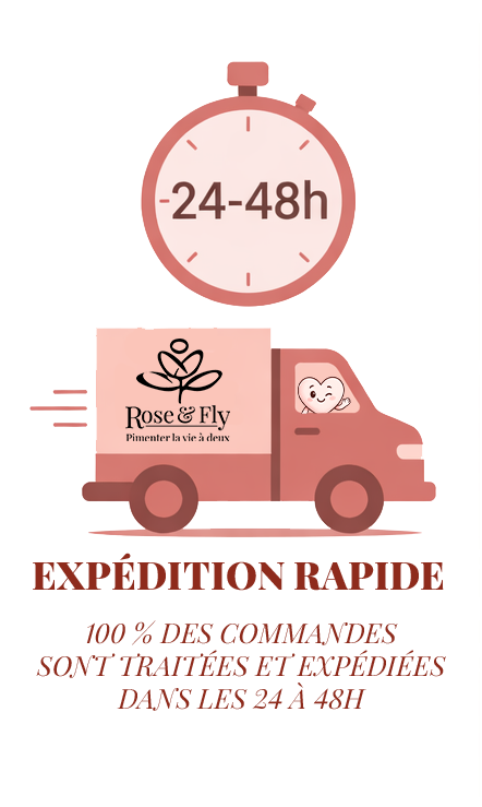 expedition commandes roseandfly 24h 48h rosy