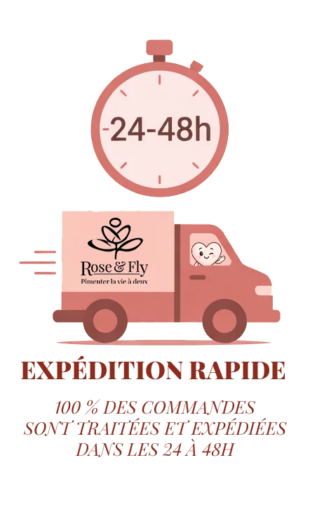 expedition commandes roseandfly 24h 48h rosy