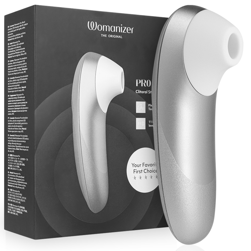 WOMANIZER – Stimulateur clitoridien Pro Vibrant Gris argenté