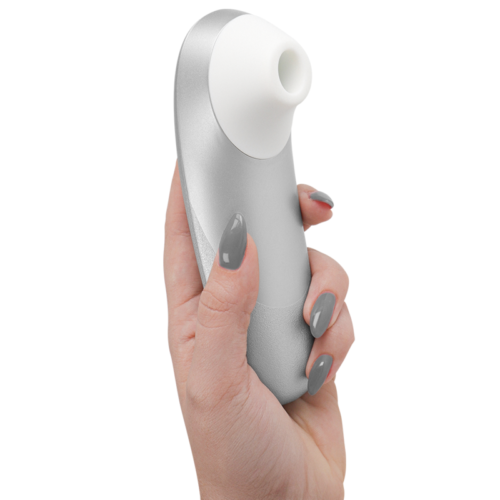 Womanizer Pro Vibrant gris argenté stimulateur clitoridien à pression d’air