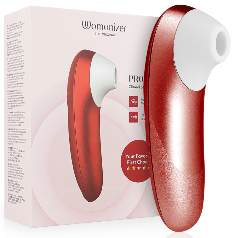 WOMANIZER – Stimulateur clitoridien Pro Vibrant Bordeaux