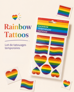 Tatouages temporaires Rainbow Pride — Drapeau LGBT