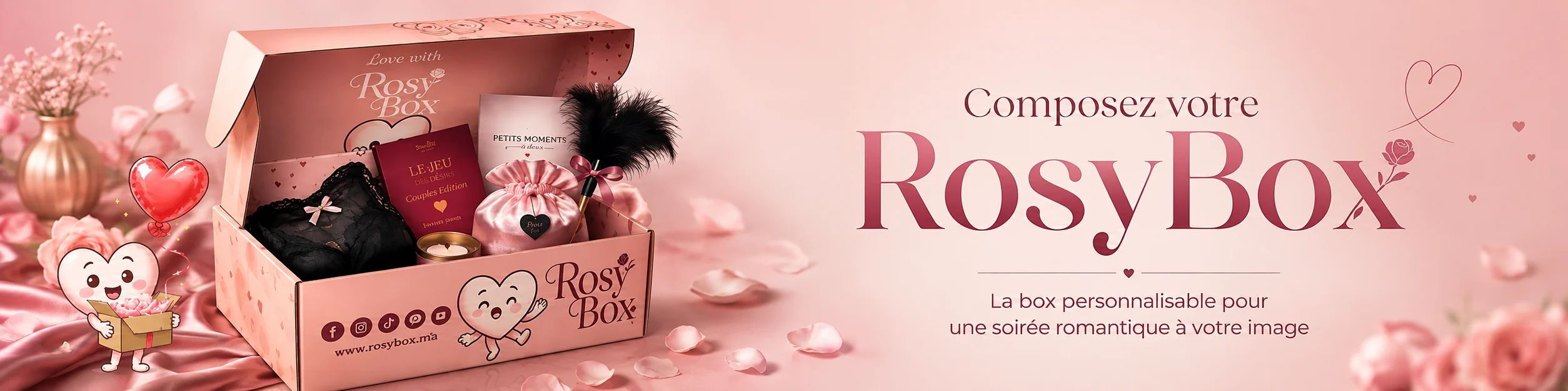composez votre coffret rosybox pour couple