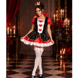 Déguisement Reine des Cœurs sexy femme — Robe & couronne