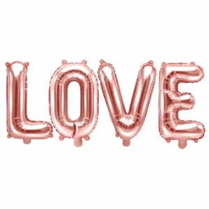 Ballons lettres LOVE rose gold – 140 x 35 cm