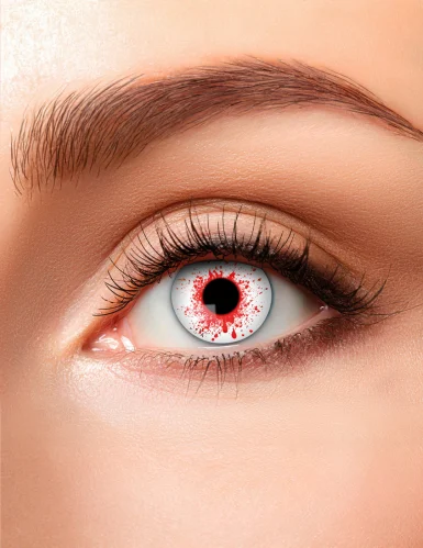 lentilles fantaisie œil ensanglanté adulte halloween